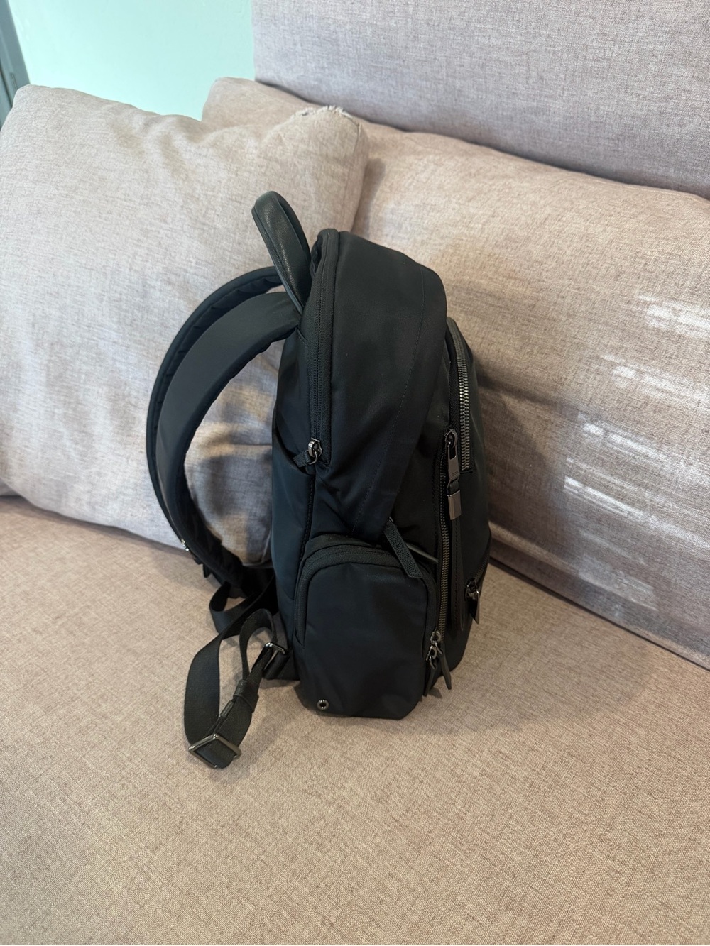 Tumi Celina (Medium) Black Nylon Travel Backpack with Gunmetal Hardware - Picture 11 of 12